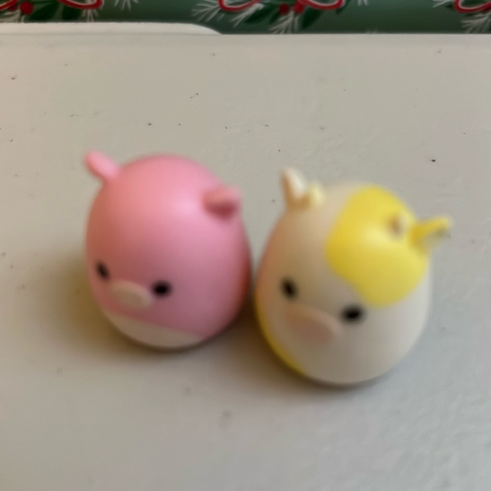 2 piece squish-a-long farm animal set